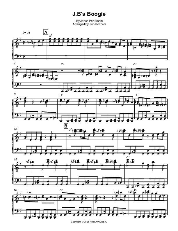J.B's Boogie (arr. Tunescribers)