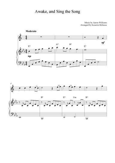 Awake, and Sing the Song (arr. Kaiserin Rebecca)