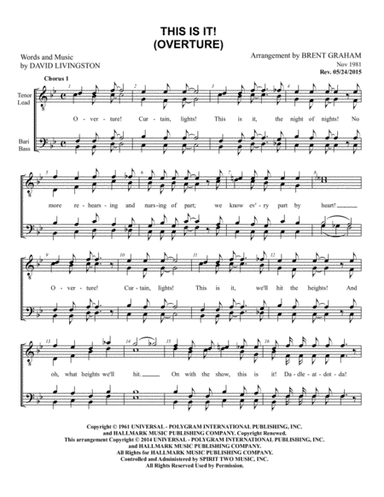 This Is It! (arr. Brent Graham)