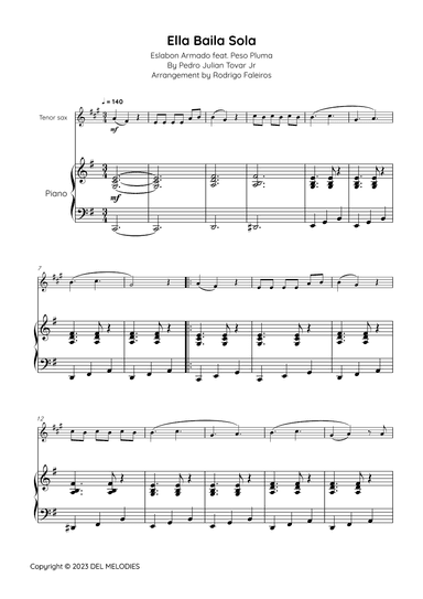 Ella Baila Sola (arr. Rodrigo Faleiros)