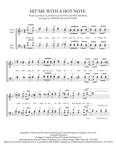 Hit Me With A Hot Note (arr. Patrick McAlexander)