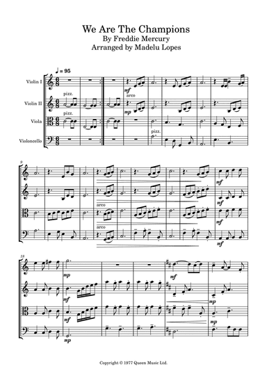 We Are The Champions (arr. Madelu Lopes)