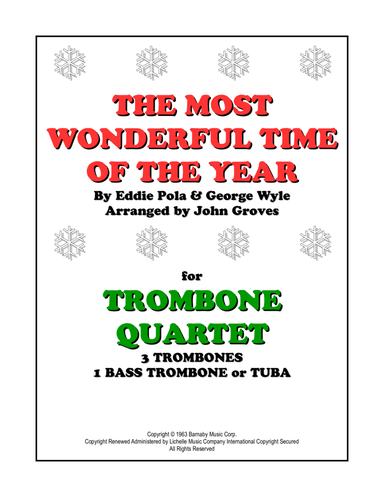 The Most Wonderful Time Of The Year (arr. John Groves)