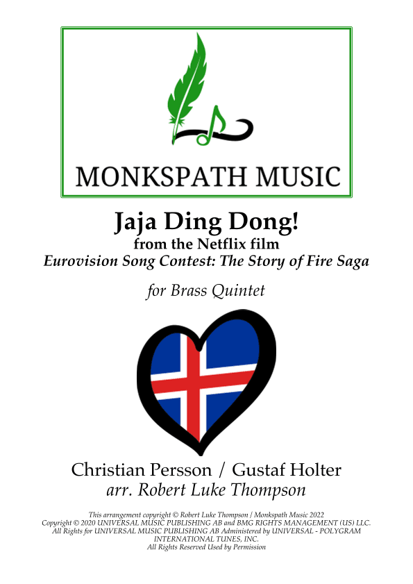 Jaja Ding Dong (arr. Robert Luke Thompson)
