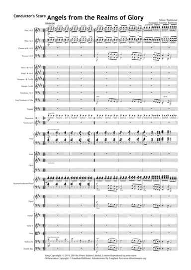 Angels from the Realms of Glory – Full Orchestra and SATB Choir (arr. Jonathan Rathbone)