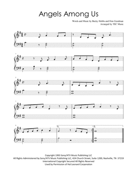 Angels Among Us (arr. TEC Music)
