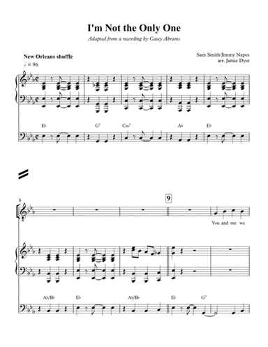 I'm Not The Only One (arr. Jamie Dyer)