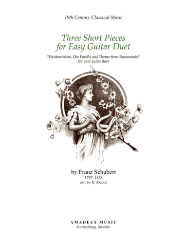 3 short pieces by Schubert for easy guitar duo (arr. K. Krantz)