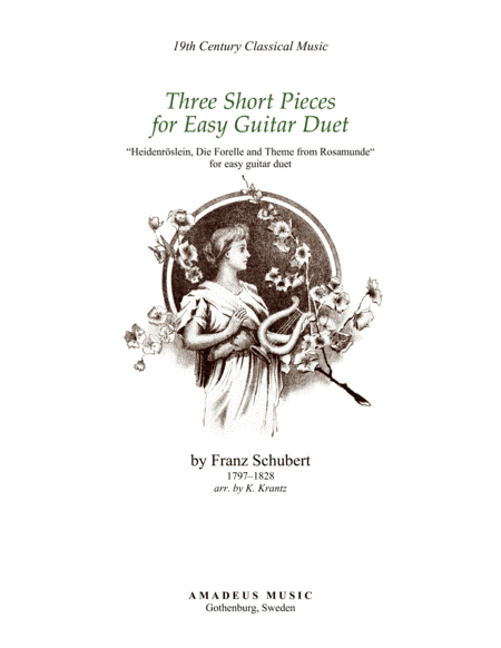 3 short pieces by Schubert for easy guitar duo (arr. K. Krantz)