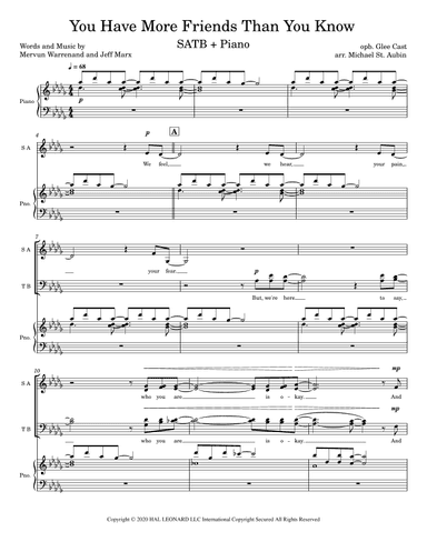 You Have More Friends Than You Know (arr. Michael St. Aubin)