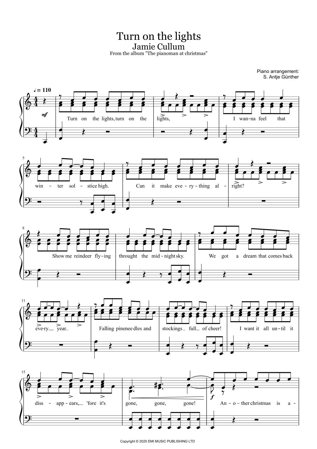 Turn On The Lights (arr. Antje Günther)