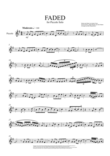 Faded (arr. Ellen Macpherson)