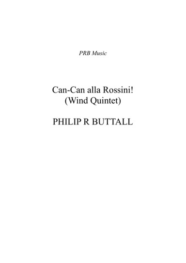 Can-Can alla Rossini (Wind Quintet) - Score