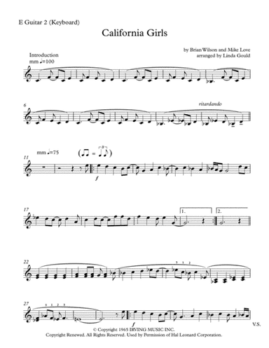 California Girls (arr. Linda Gould)