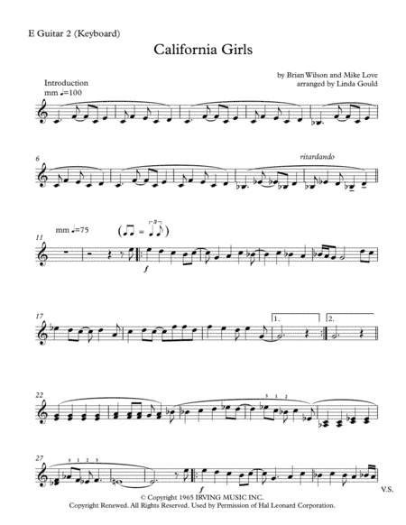 California Girls (arr. Linda Gould)