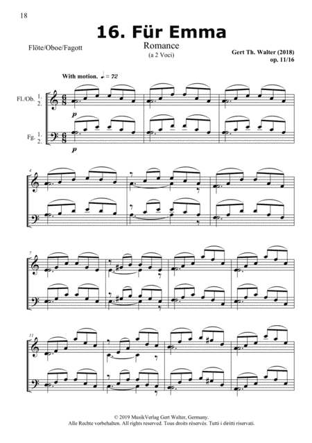 For Emma (from Woodwind Pop Romanticists)