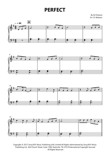 Perfect (arr. Douglas Wattson)