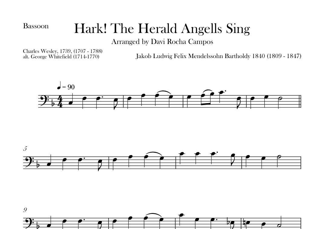 Hark! The Herald Angells Sing (arr. Davi Rocha Campos)