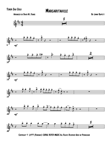 Margaritaville (arr. David W. Young)
