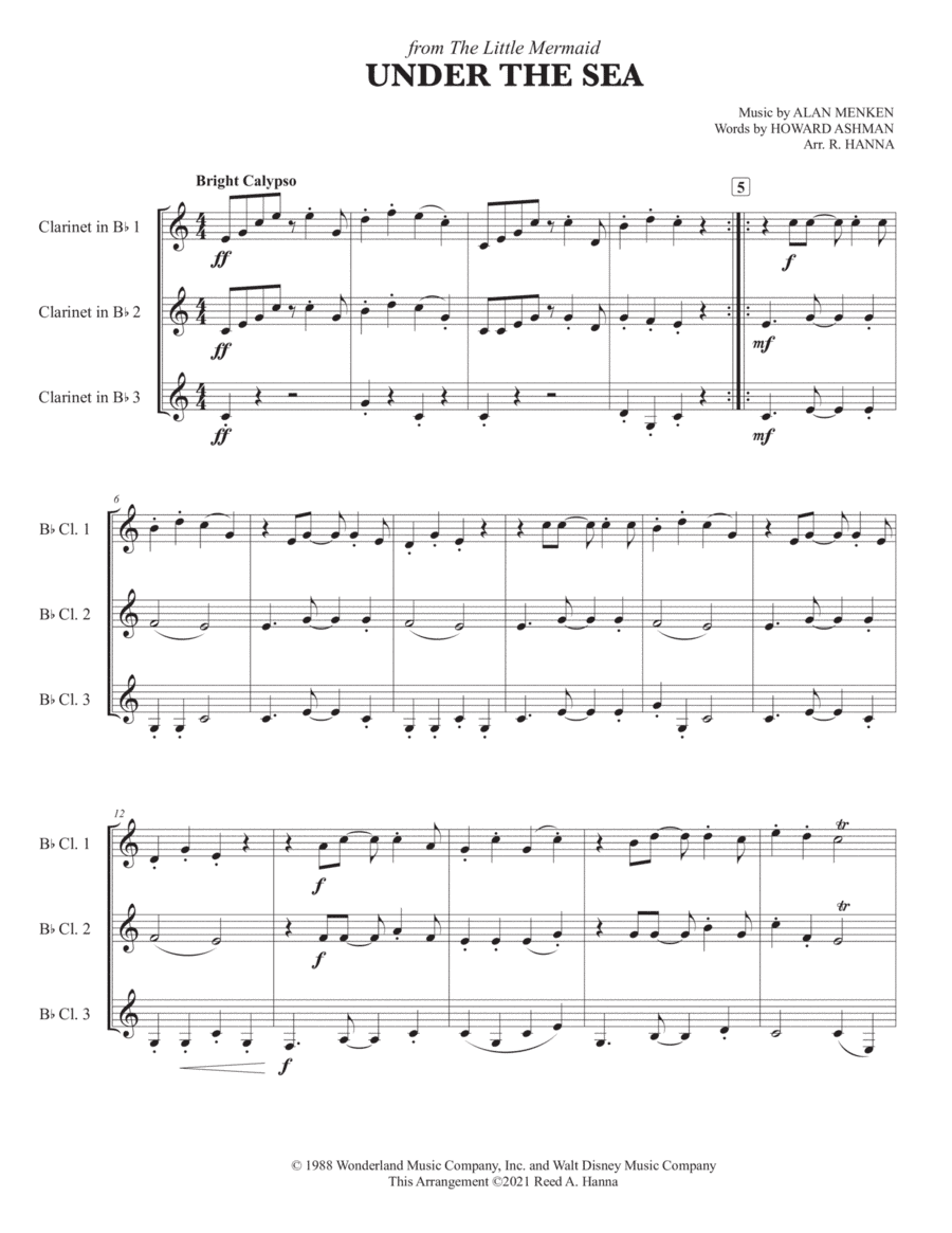 Under The Sea (arr. Reed Hanna)