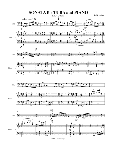 Sonata for Tuba and Piano
