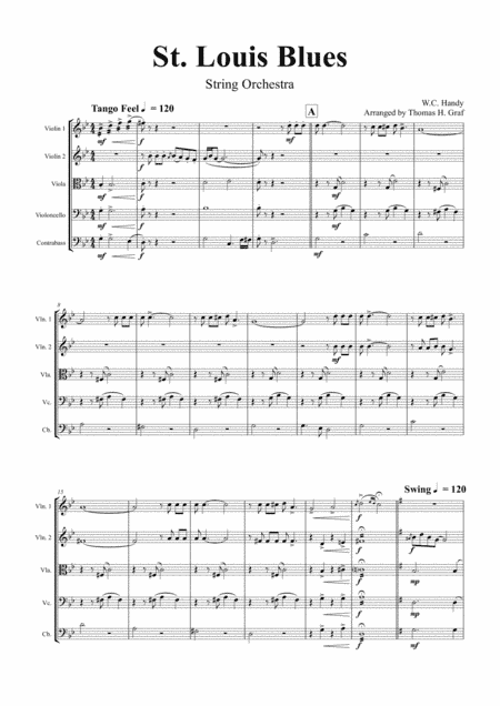 St. Louis Blues - String Orchestra (arr. Thomas H. Graf)