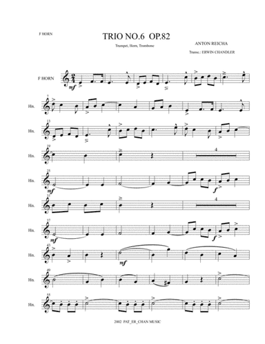 REICHA TRIO # (arr. ERWIN CHANDLER)