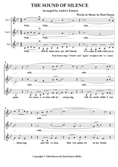 The Sound Of Silence (arr. Andrew Emmet)