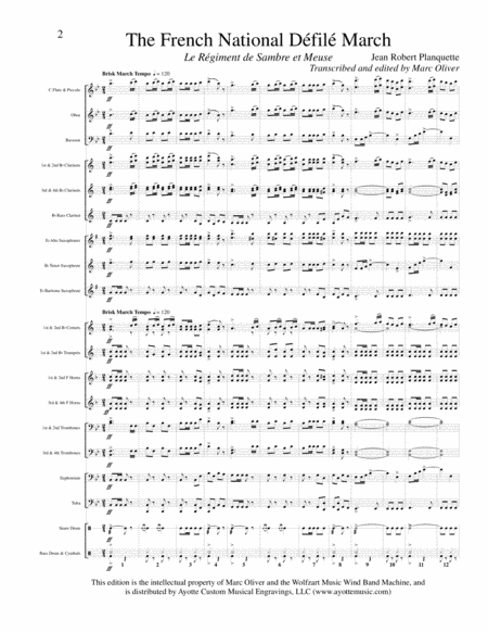 The French National Defile March (arr. Marc Oliver)