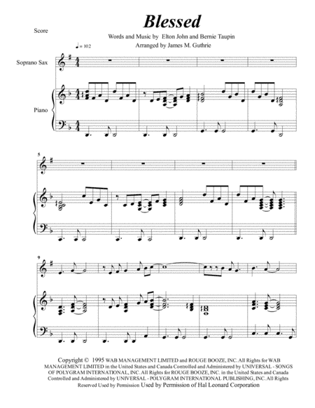 Blessed (arr. James M. Guthrie)