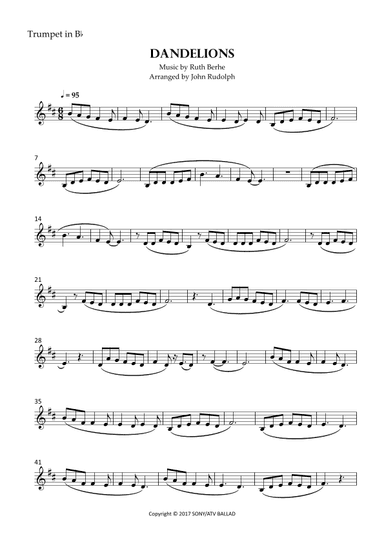 Dandelions (arr. John Rudolph)