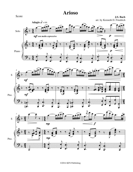 Arioso (arr. Kenneth D. Friedrich)
