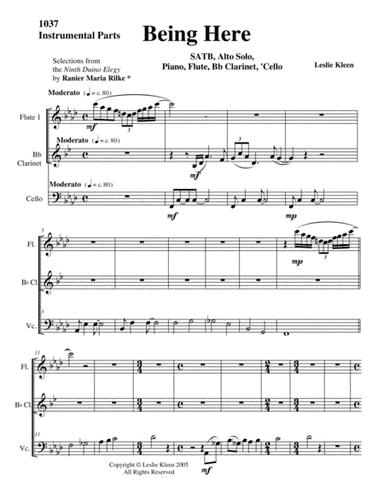 Being Here - Instrumental Parts