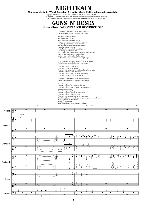 Nightrain (arr. from68)