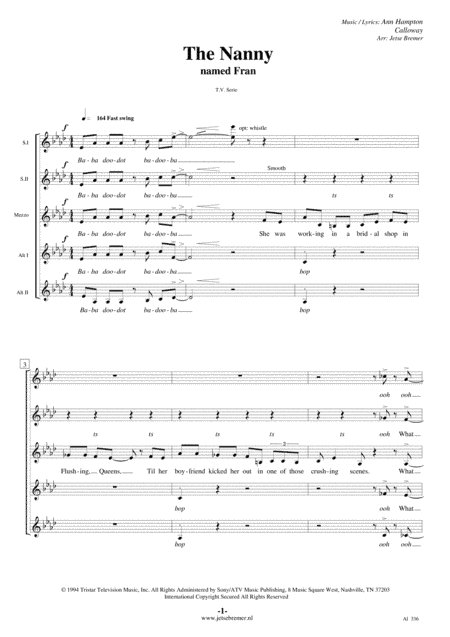 The Nanny Named Fran (arr. Jetse Bremer)