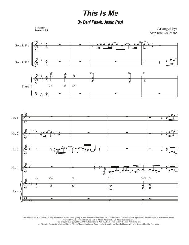 This Is Me (arr. Stephen DeCesare)
