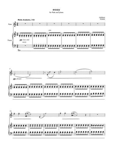 essay for flute and piano