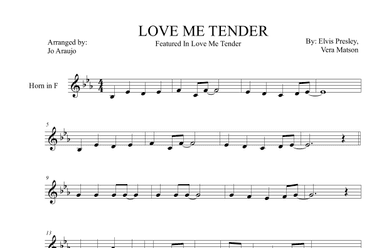 Love Me Tender (arr. JO ARAÚJO)