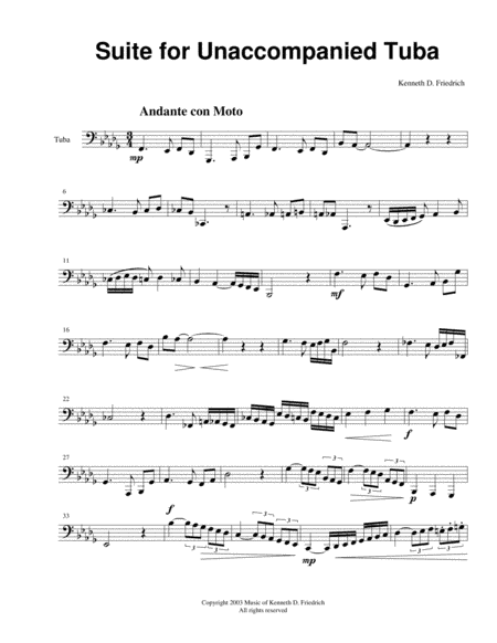 Suite for Unaccompanied Tuba