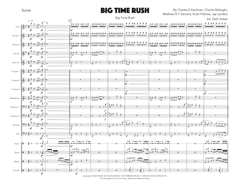 Big Time Rush (arr. Zach Green)