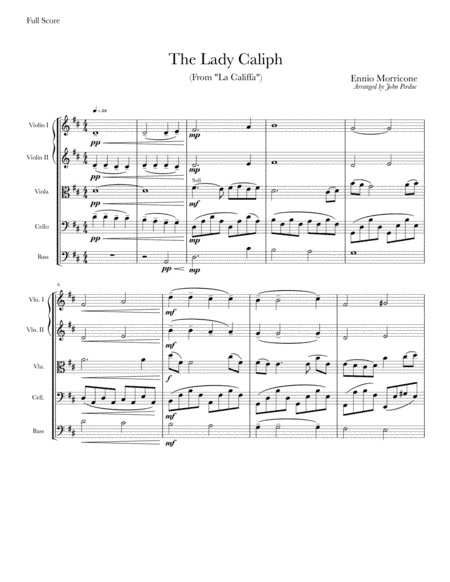 La Califfa (arr. John Perdue)