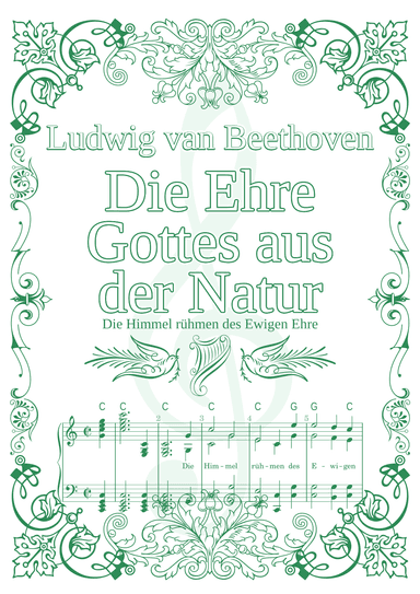Die Ehre Gottes aus der Natur (Die Himmel rühmen des Ewigen Ehre, Ludwig van Beethoven; for piano) (arr. Manuela Rosa)