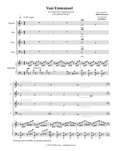 Veni Emmanuel (O Come Emmanuel) (arr. Mario Pearson)