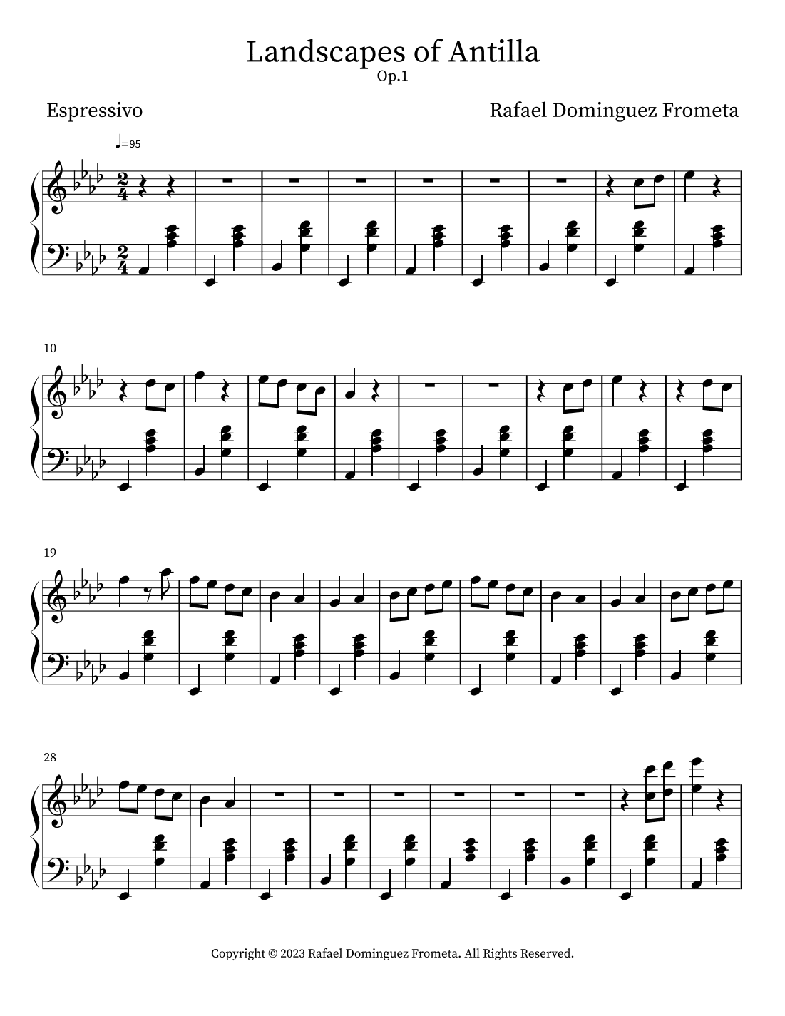 Landscapes of Antilla Op.1