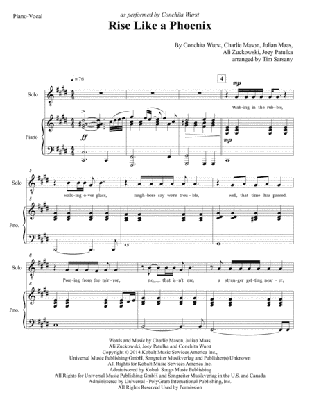 Rise Like A Phoenix (arr. Tim Sarsany)