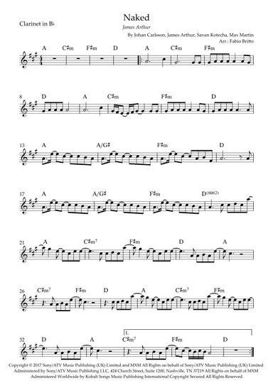 Naked (arr. Fabio Britto)