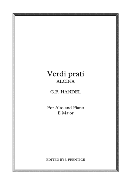 Verdi prati - Alcina (Eb Major) (arr. Jonathan Prentice)