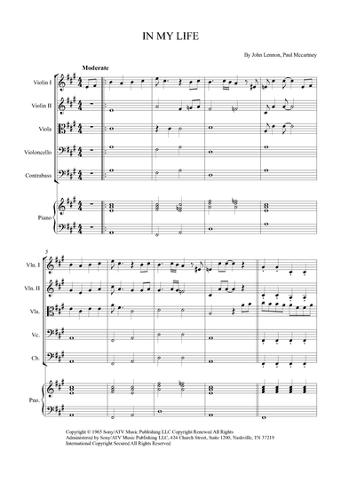 In My Life (arr. Alex Nunes Rodrigues)