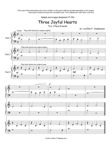 Three Joyful Hearts (1P/6H) (arr. Ellen Foncannon Stephenson)