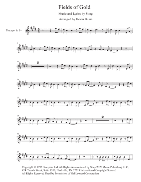 Fields Of Gold (arr. Kevin Busse)